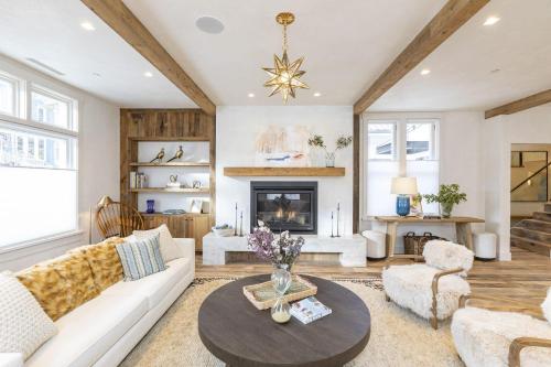 Χώρος καθιστικού στο Splendid Home in the Heart of Telluride Town