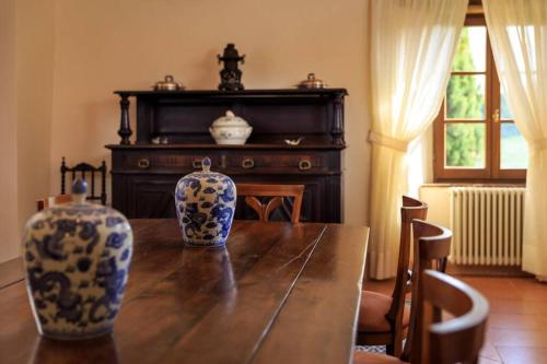 Ruang duduk di Podere Maiano - Private pool villa with spa