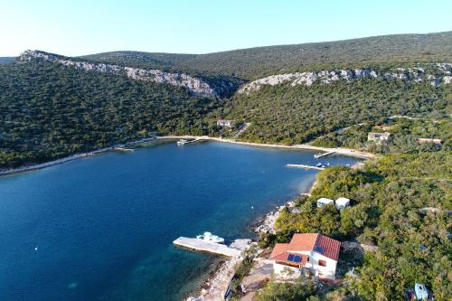 an aerial view of a large body of water at House Sea Gull in Tkon