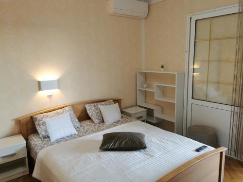 Krevet ili kreveti u jedinici u okviru objekta Apartment "Relaxing place" in Barbat with sea view