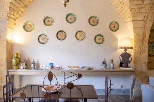 Ruang duduk di Luxury Cave Modica