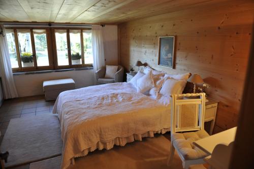Postel nebo postele na pokoji v ubytování Chalet Nyati