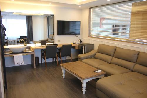 Χώρος καθιστικού στο Casaloma Hotel