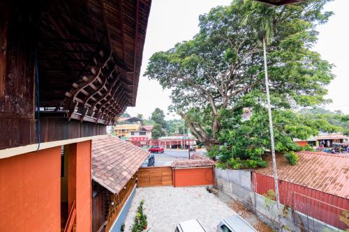 a view of a street from a building at JK Lodge in Kottayam