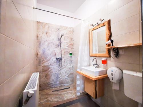 Koupelna v ubytování Casa Geppetto