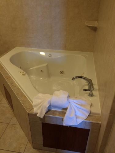 A bathroom at Pacer Inn & Suites Motel