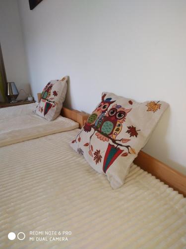 Tempat tidur dalam kamar di Seosko turističko domaćinstvo MILKA