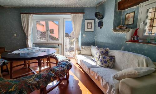 Χώρος καθιστικού στο casa Radegonda