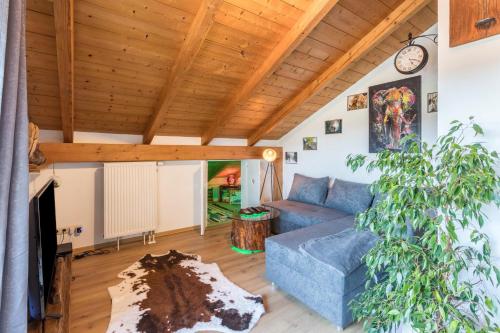 Χώρος καθιστικού στο Ferienwohnung Parzinger