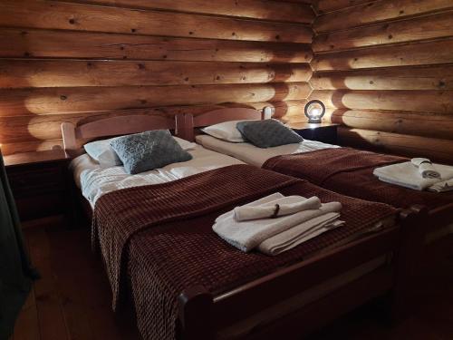 Krevet ili kreveti u jedinici u okviru objekta къщи за гости Под звездите