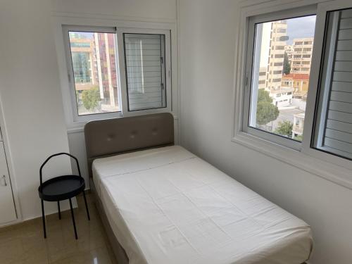 Tempat tidur dalam kamar di 2 Bedroom apartment in Nicosia center! 9