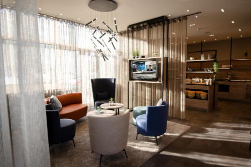 Kuchyň nebo kuchyňský kout v ubytování Hotel Morjan