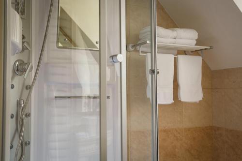 Ванная комната в Hotel Foisorul cu Flori