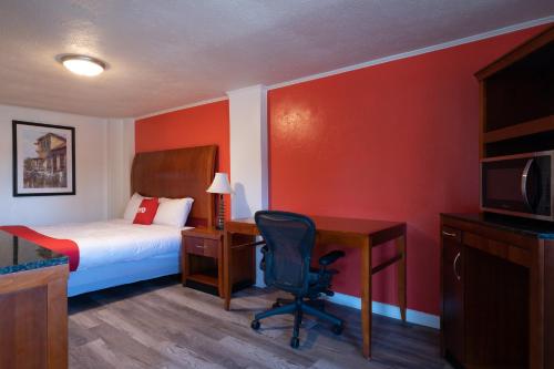 Ένα ή περισσότερα κρεβάτια σε δωμάτιο στο Hotel O Atlanta Airport Jonesboro/Morrow I-75
