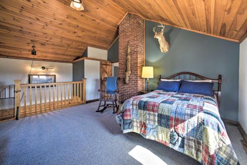 Voodi või voodid majutusasutuse Country Escape with Sauna, 10 Mi to Cooperstown toas