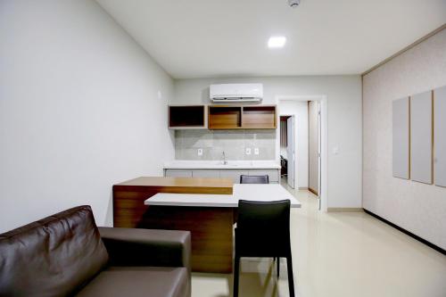 Una cocina o cocineta en Advanced Hotel & Flats Cuiabá
