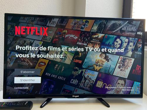 TV a/nebo společenská místnost v ubytování Gîte Lorelei Obernai Centre Ville 2 à 4 personnes