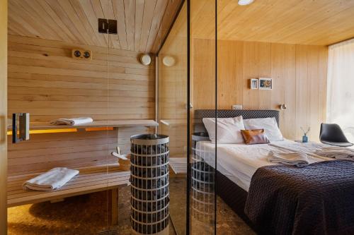 Cama o camas de una habitación en Theodosius Forest Village - Glamping in Vipava valley
