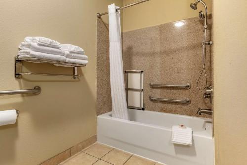 A bathroom at Comfort Suites Airport South