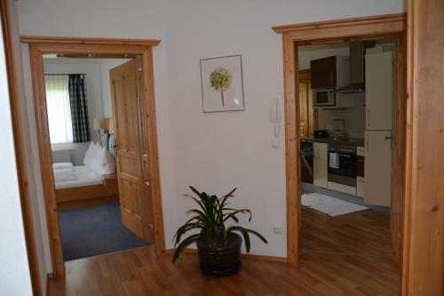 Kuchyň nebo kuchyňský kout v ubytování Apart-Pension Wesenauerhof