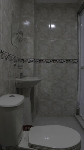 Koupelna v ubytování Puerto Caribe Hostal
