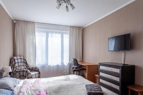 Кровать или кровати в номере Standard Brusnika standart Yaseneva
