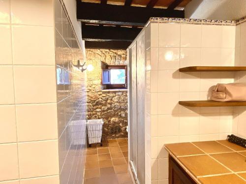 Phòng tắm tại Els Olivars