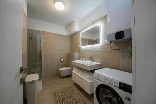 Ένα μπάνιο στο Apartment Astra