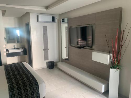 Posezení v ubytování Motel Pedregal