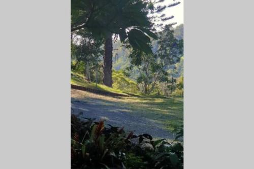 Landskap semula jadi dekat dengan rumah percutian