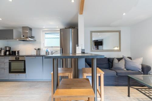Una cocina o cocineta en Appartementanlage am Arnumer See