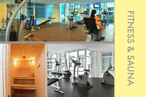Fitness centrum a/nebo fitness zařízení v ubytování Stylish Condo w. Pool View 2F