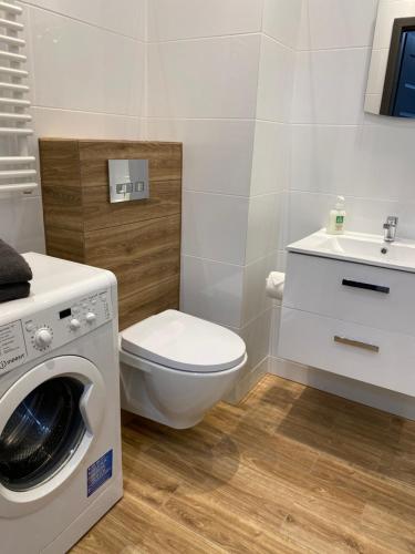 2 Tyskie Apartamenty z ogródkiem tesisinde bir banyo