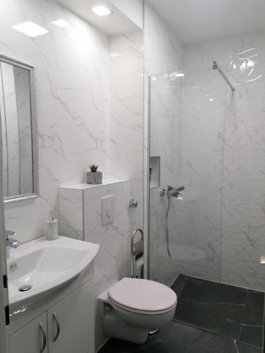 Koupelna v ubytování Apartman Maja