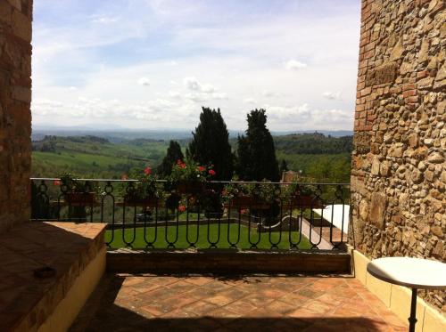 a view from the balcony of a house at Villa San Filippo in Barberino di Val dʼElsa