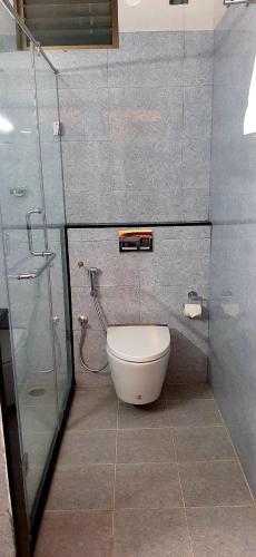 Koupelna v ubytování Hotel Agni