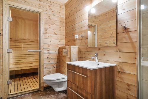 Ett badrum på Kjerag Lodge