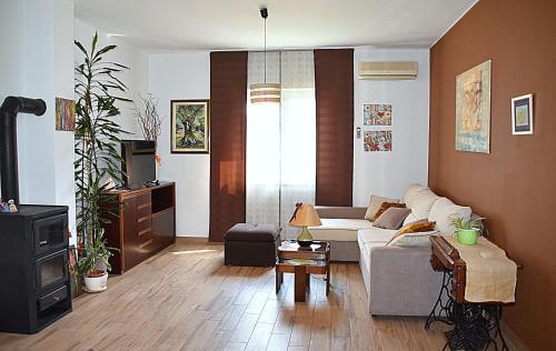 sala de estar con sofá y mesa en Apartment Maggi, en Preko