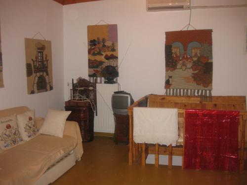 Χώρος καθιστικού στο Sissy apartments by the sea