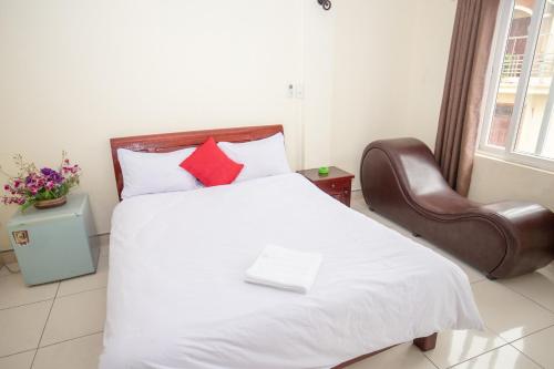 Ένα ή περισσότερα κρεβάτια σε δωμάτιο στο Ngoc Ha Hotel 2