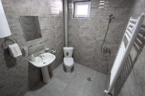 Koupelna v ubytování Katos Guesthouse Mestia