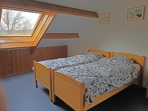A bed or beds in a room at Herlaeve # Kroetwusch