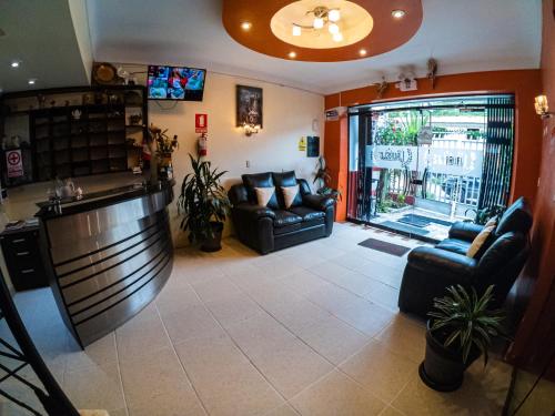 A seating area at Hotel Los Laureles