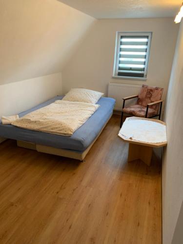 Postel nebo postele na pokoji v ubytování Ferienwohnung Lippmann