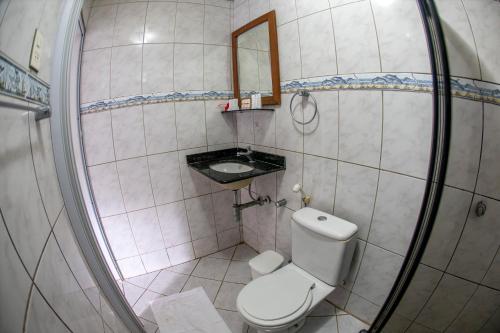 Ванная комната в Pousada Sol e Mar