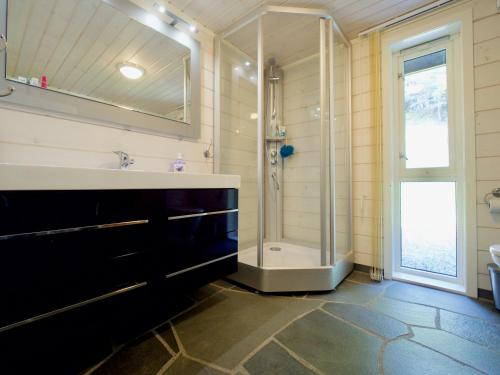 Koupelna v ubytování Eagle Bay Lofoten