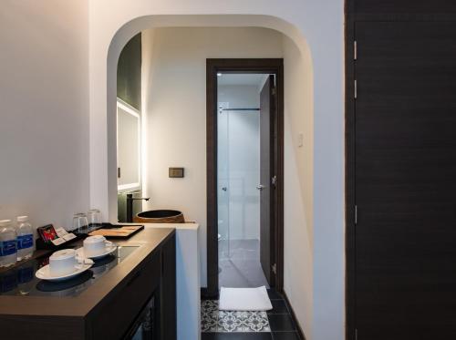 Vonios kambarys apgyvendinimo įstaigoje Khách sạn gần biển Miami Tuy Hoà Phú Yên
