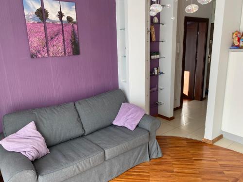 Posezení v ubytování Apartament Lawendowy