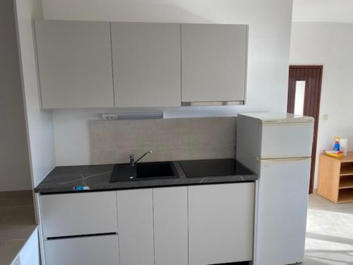 A kitchen or kitchenette at Apartmani Dragica