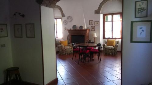 Χώρος καθιστικού στο Casa Bartolacci Charme in Bivigliano (Near Mugello and Florence)